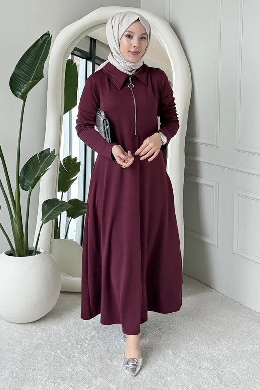 Premium Elegant Modest Dress Abaya with Matching Hijab – Luxury Islamic Wear for Daily