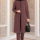 Fashion Showcase Double Crepe Top & Bottom