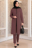 Fashion Showcase Double Crepe Top & Bottom