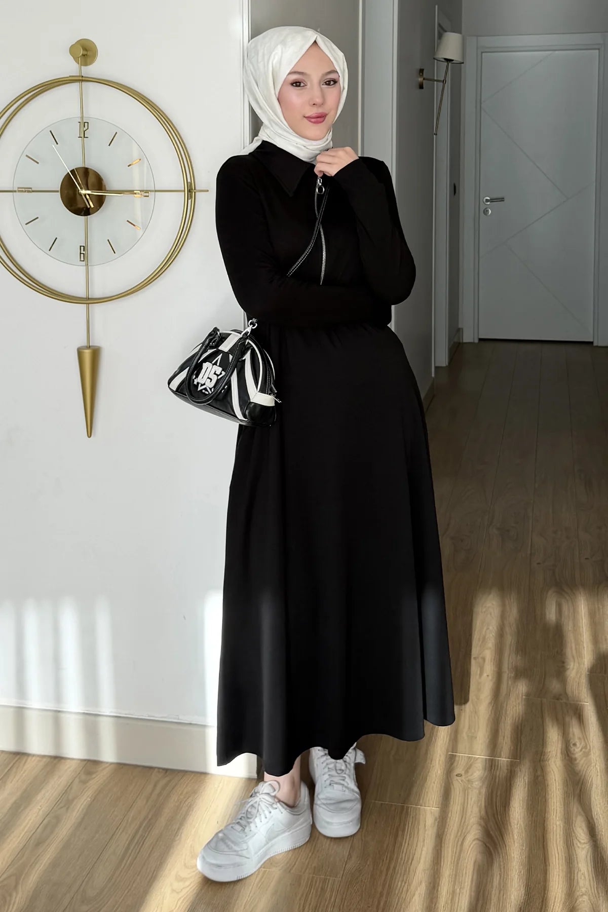 Premium Elegant Modest Dress Abaya with Matching Hijab – Luxury Islamic Wear for Daily