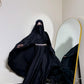 Premium Black Farasha Abaya for Special Occasions