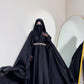 Premium Black Farasha Abaya for Special Occasions