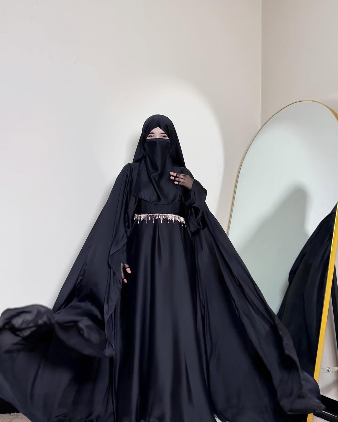 Premium Black Farasha Abaya for Special Occasions