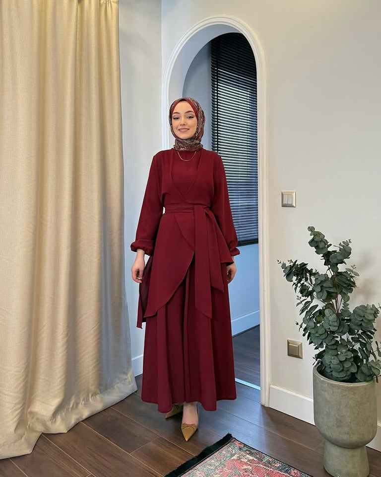 Modest Co-Ord Set 2-Piece | Imported Prada Fabric