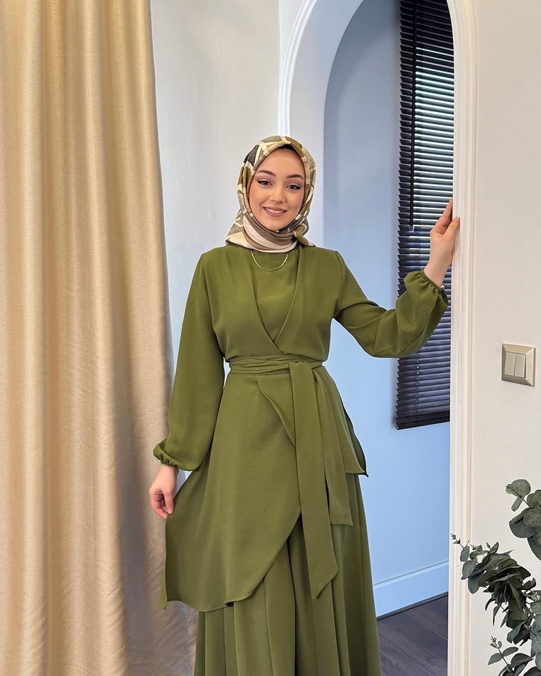 Modest Co-Ord Set 2-Piece | Imported Prada Fabric