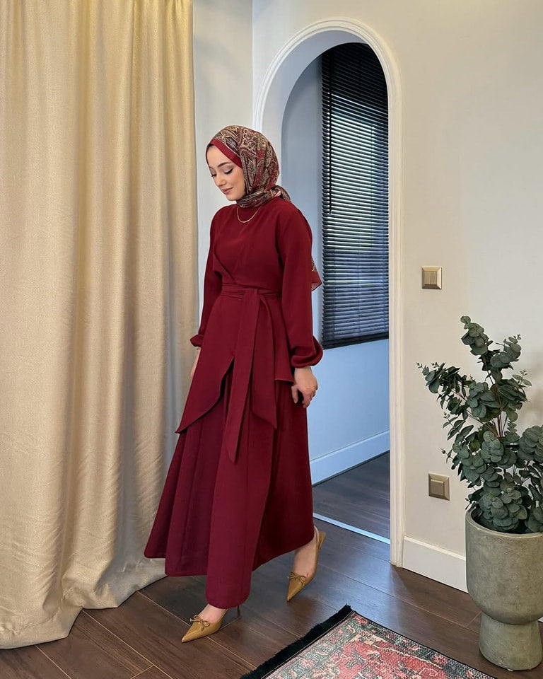 Modest Co-Ord Set 2-Piece | Imported Prada Fabric
