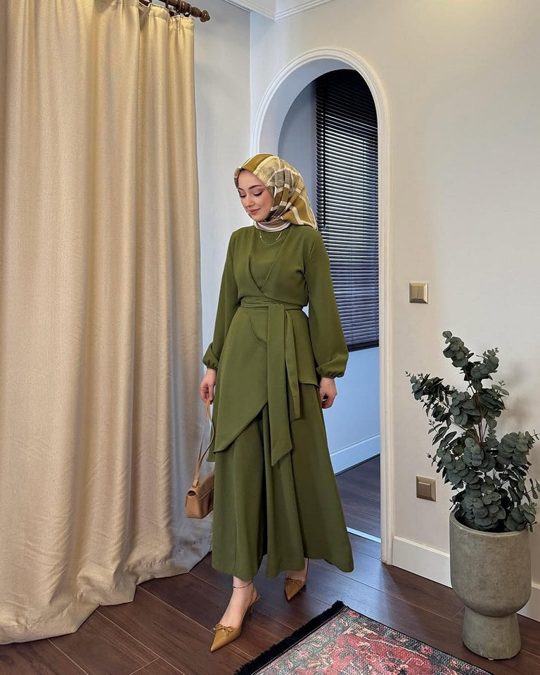Modest Co-Ord Set 2-Piece | Imported Prada Fabric