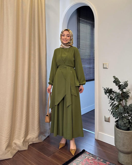Modest Co-Ord Set 2-Piece | Imported Prada Fabric