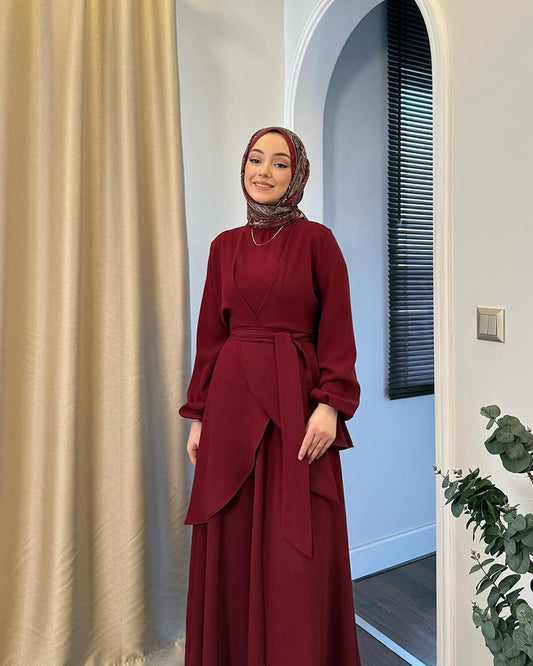 Modest Co-Ord Set 2-Piece | Imported Prada Fabric