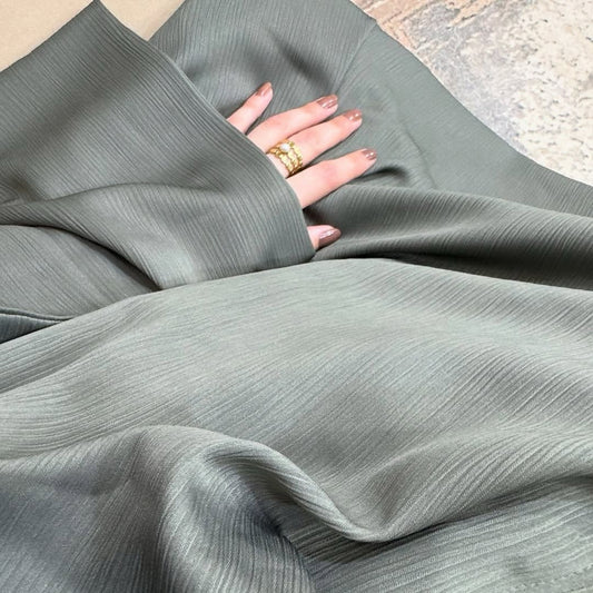 Imported TikTok Fabric Abaya with Matching Hijab  Elegant Modest Wear