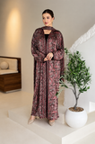 Premium Printed Shrug Abaya With Matching Dupatta