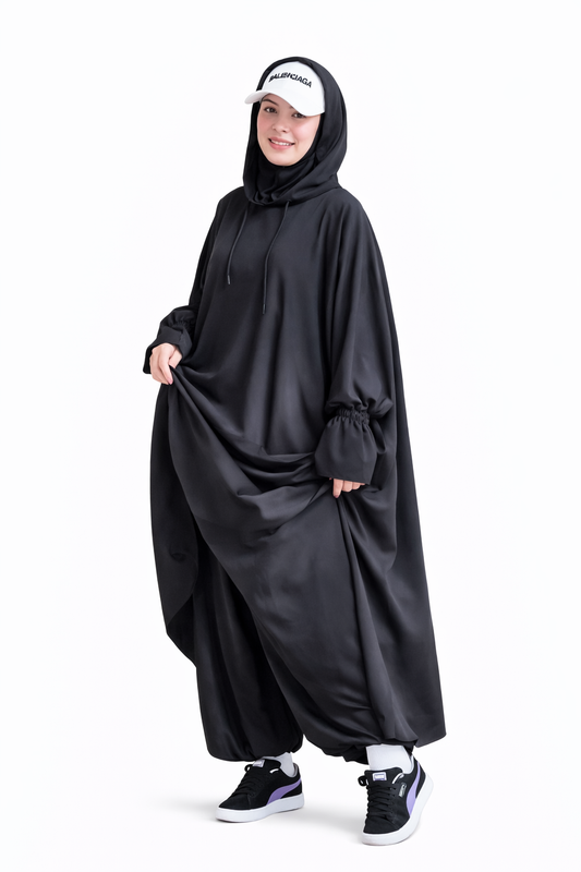 Premium Hoodie Modest Wear 2-Piece Set – Comfort Fit Abaya Style | Abaya Store