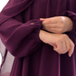 Premium Plain Daily Wear Full-Length Abaya with Matching Hijab – Comfortable & Modest