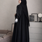 Premium Plain Daily Wear Full-Length Abaya with Matching Hijab – Comfortable & Modest
