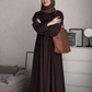 Premium Plain Daily Wear Full-Length Abaya with Matching Hijab – Comfortable & Modest