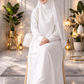Pure White Hajj & Umrah Abaya | Comfortable Ihram-Friendly Wear – Abaya Store