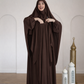 Elegant Pleated Front Abaya with Matching Khimar | Premium Modest Wear