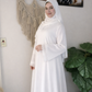Premium White Saudi Style Abaya for Women | Elegant Modest Wear – Abaya Store