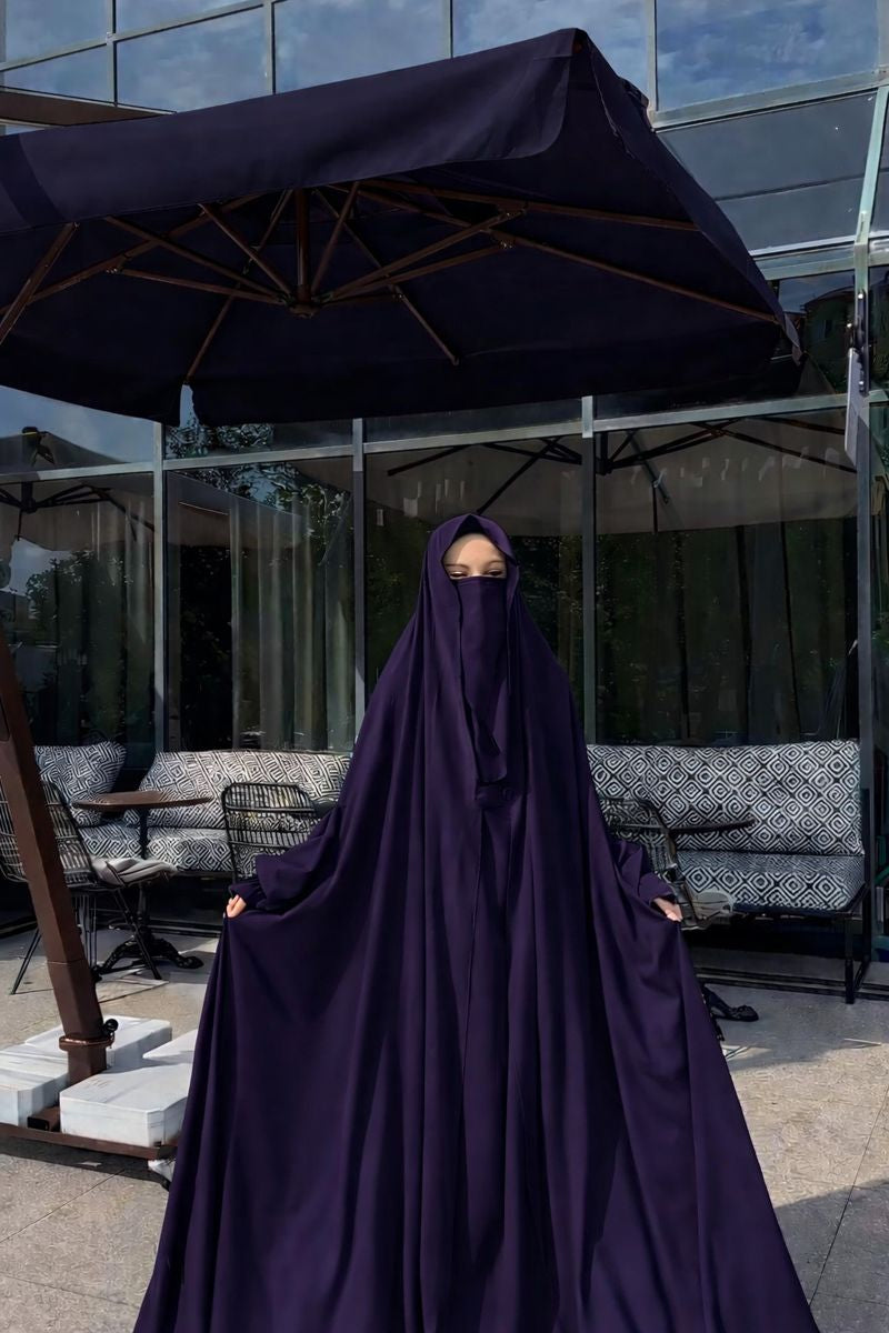 Luxury Full-Length Jilbab with Matching Niqab for Women | Premium Modest Wear | Abaya Store