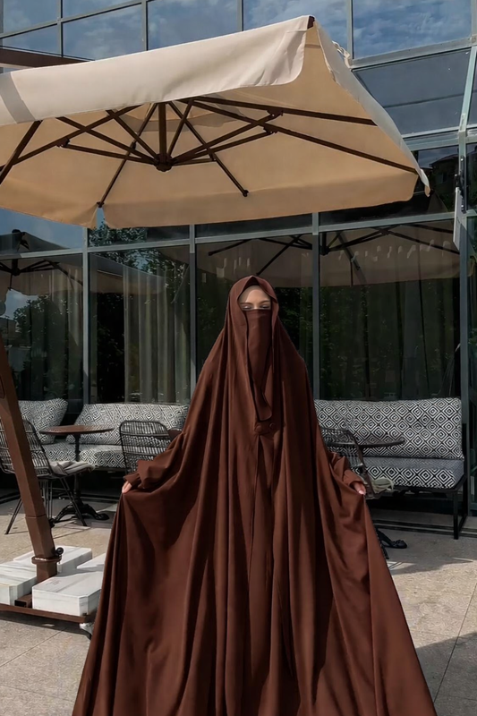 Luxury Full-Length Jilbab with Matching Niqab for Women | Premium Modest Wear | Abaya Store