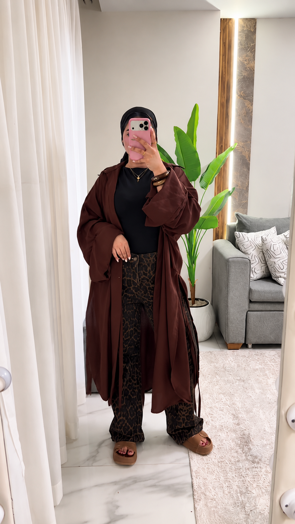 Premium Oversized Front Open Shirt Abaya