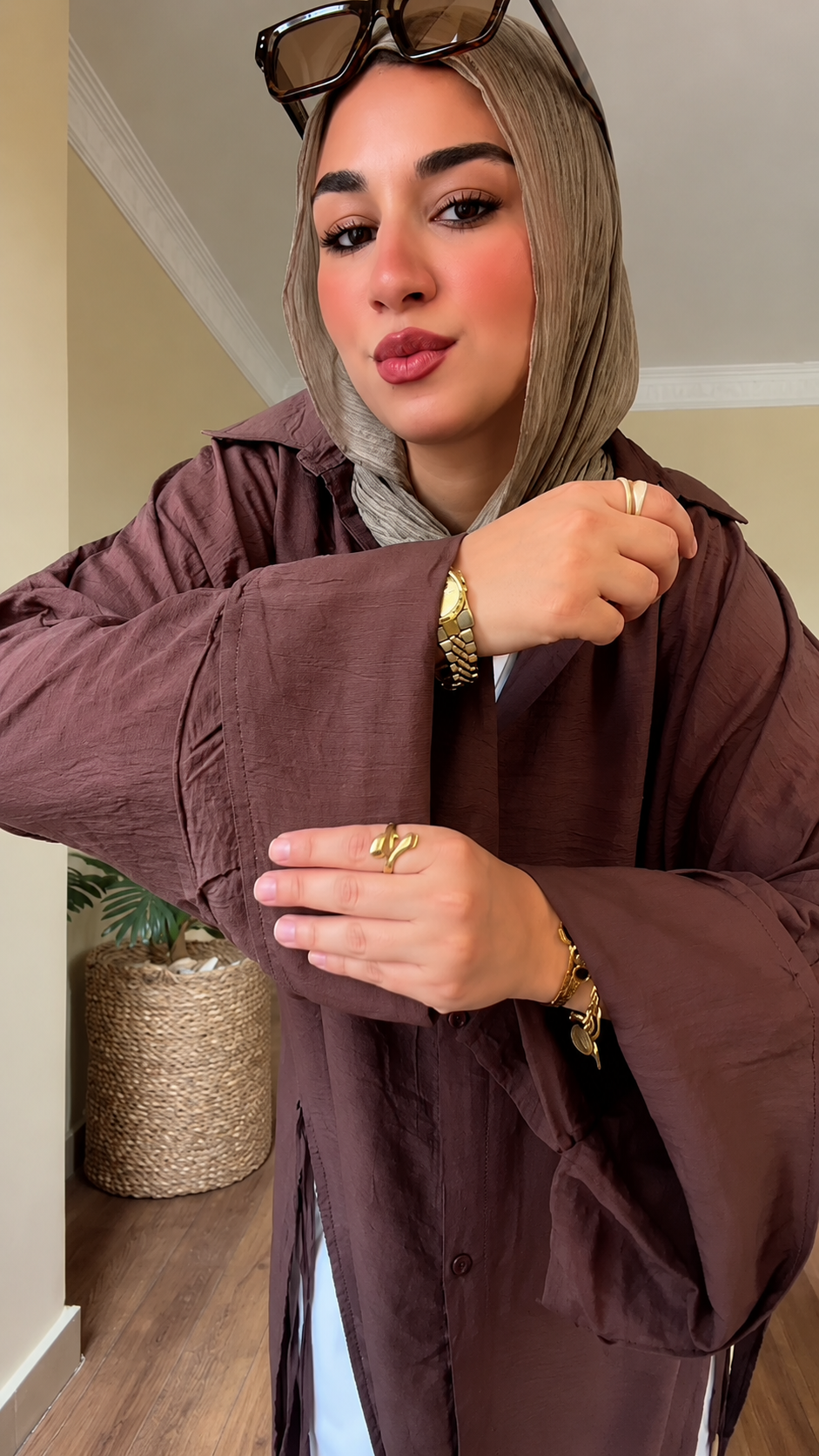 Chocolate Brown Modest One Piece Outfit – Abaya Store