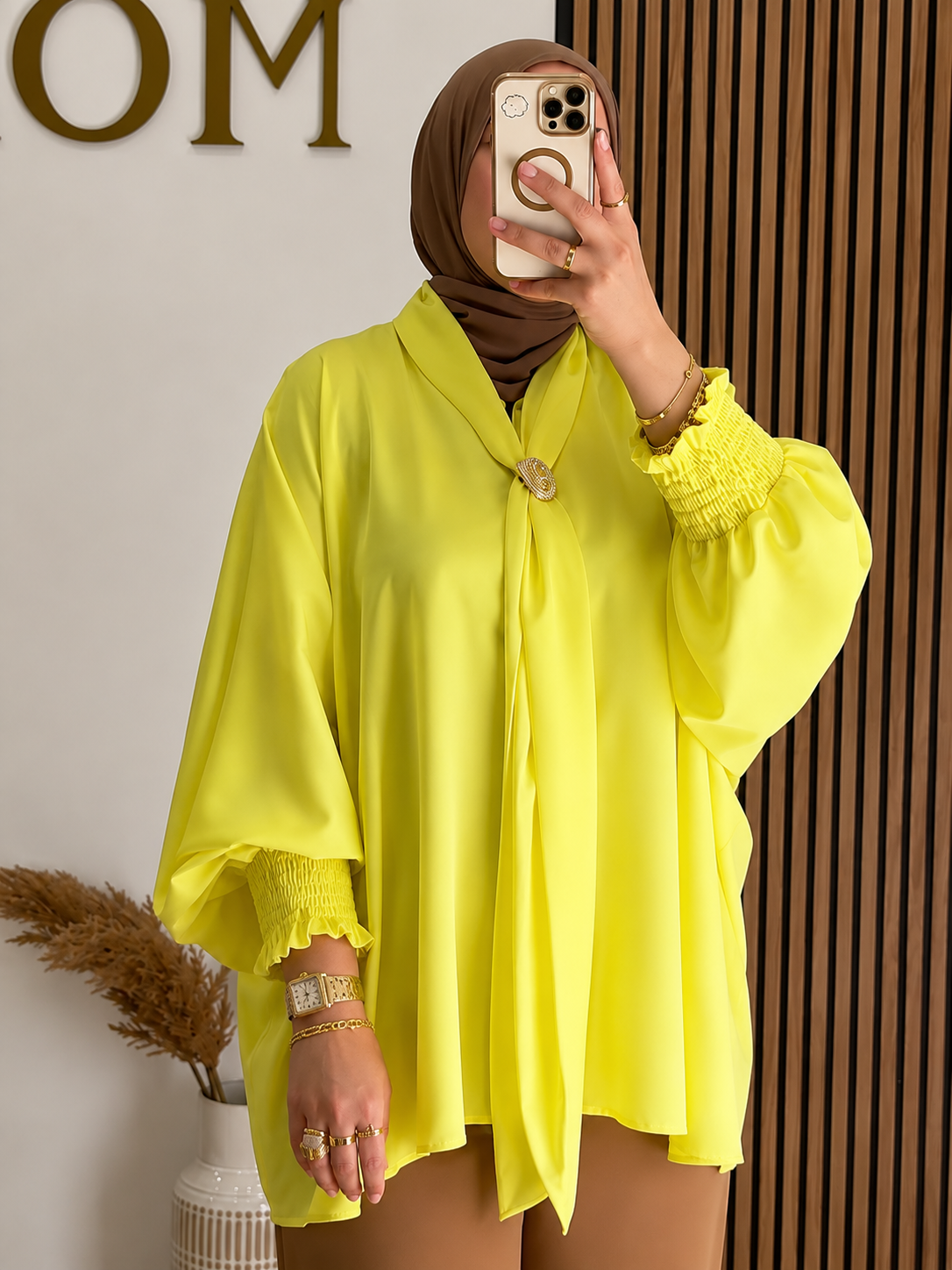 Premium Tie Neck Top for Women – Elegant Modest Top | Everyday Wear