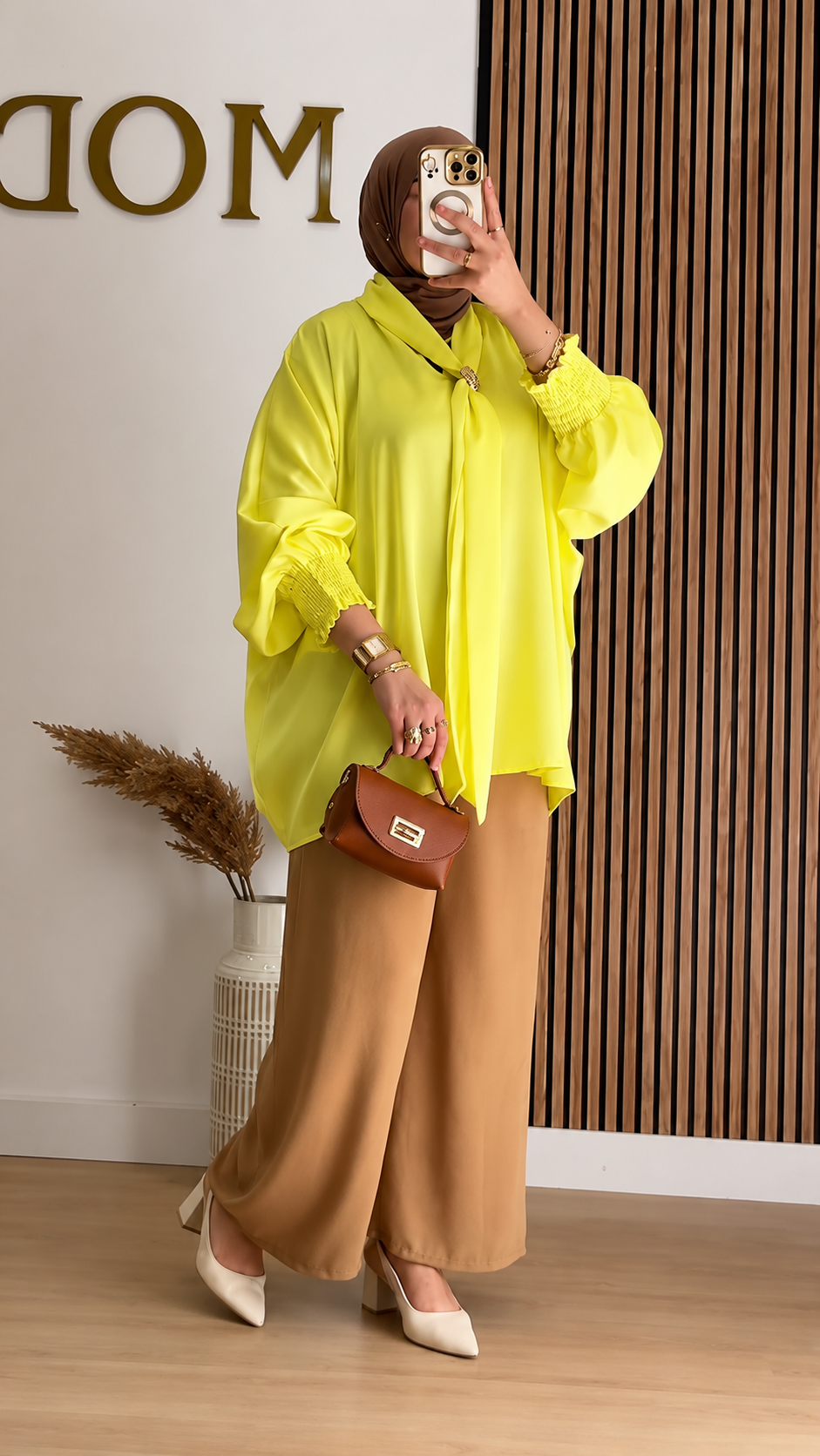 Premium Tie Neck Top for Women – Elegant Modest Top | Everyday Wear