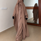 Premium Front Zip Jilbab Set for Women – Elegant Full Coverage Prayer Jilbab