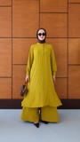 Premium Layered Co-Ord Abaya Set with Dupatta – Elegant Flowy Modest Wear for Women