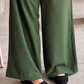 Premium Olive Green Co-Ord Set Abaya – Relaxed Top & Wide-Leg Bottom