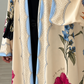 Premium Multicolor Floral Printed Shrug Abaya Set