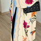 Premium Multicolor Floral Printed Shrug Abaya Set