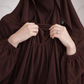 Premium Chocolate Brown Nursing Khimar Abaya Set – Elegant Modest Wear