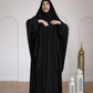Premium Chocolate Brown Nursing Khimar Abaya Set – Elegant Modest Wear