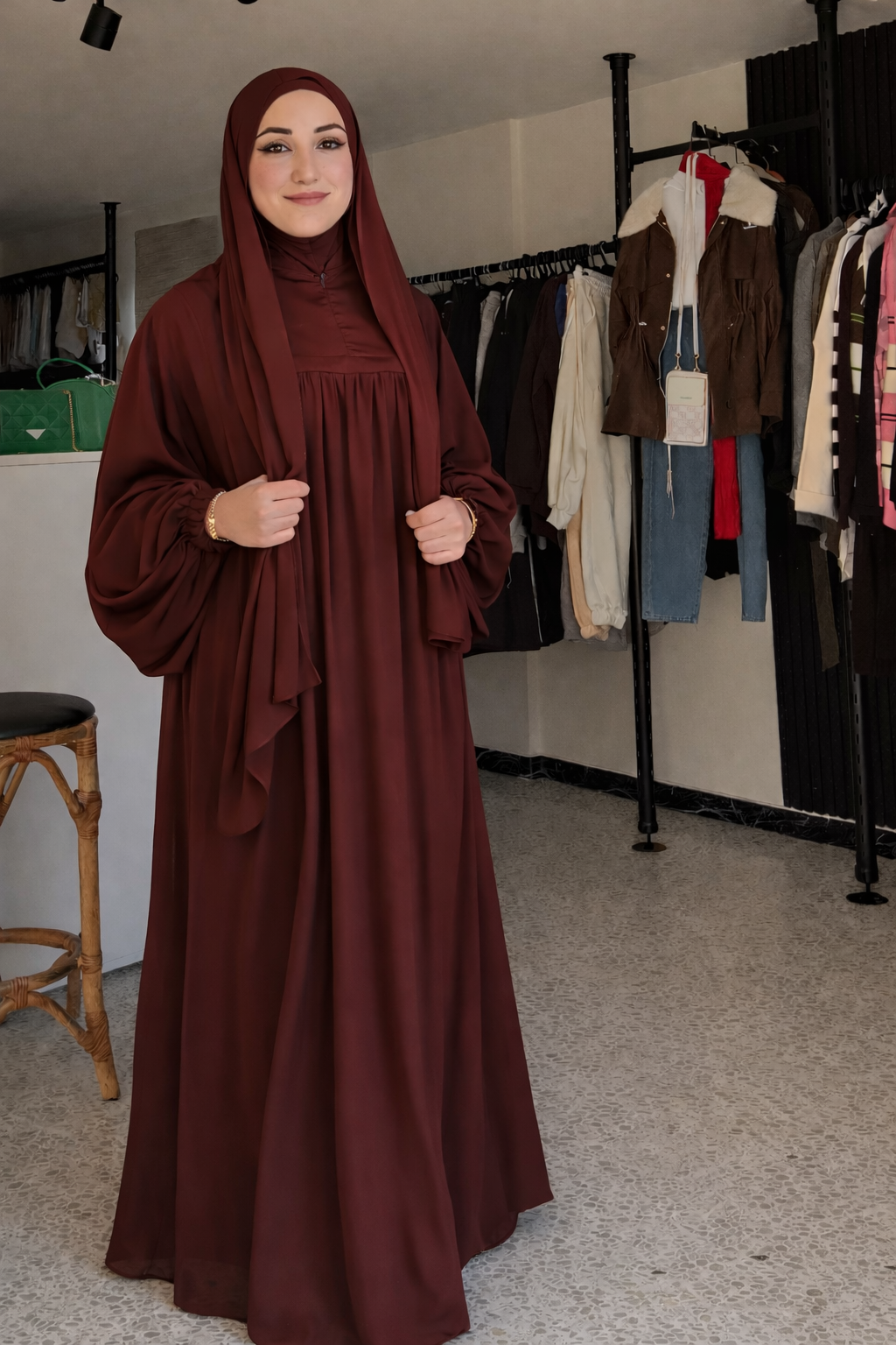 Premium Umrah & Hajj Abaya with Functional Pockets | Lightweight Modest Wear | Abaya Store