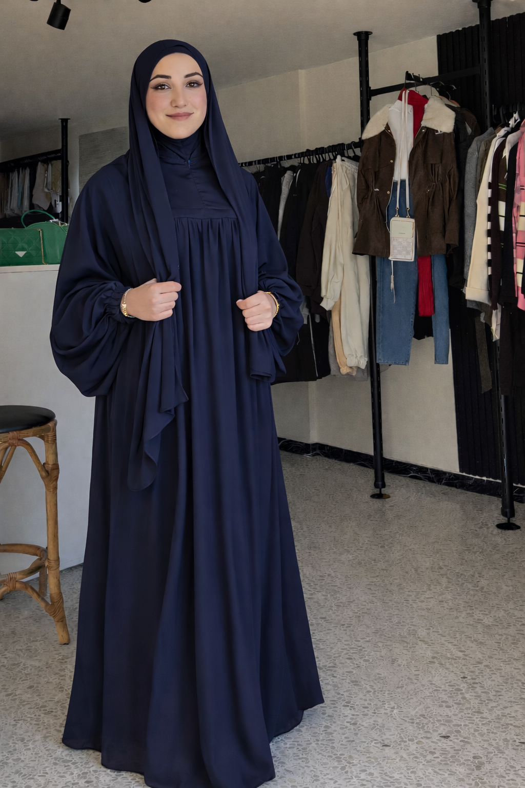 Premium Umrah & Hajj Abaya with Functional Pockets | Lightweight Modest Wear | Abaya Store
