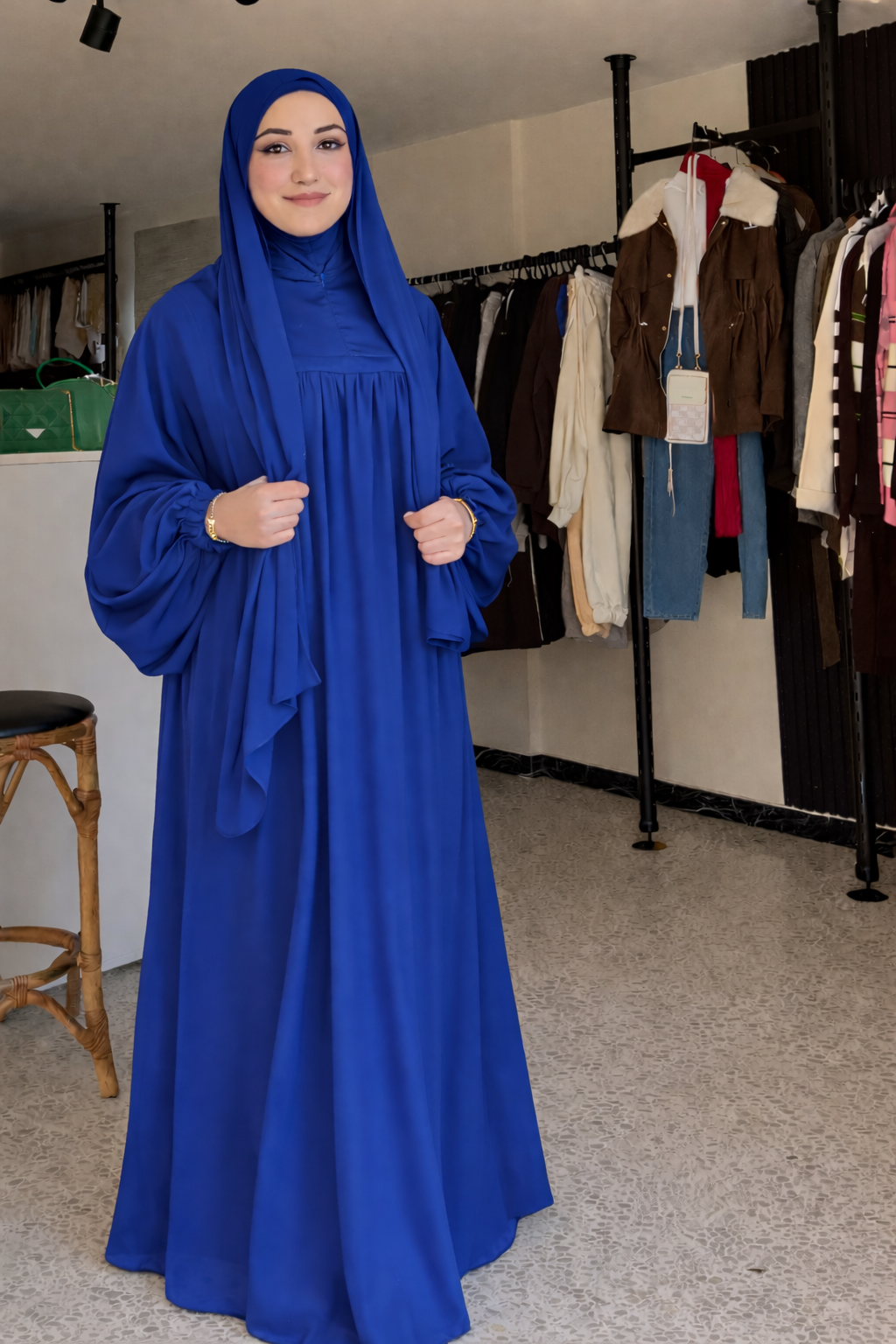 Premium Umrah & Hajj Abaya with Functional Pockets | Lightweight Modest Wear | Abaya Store