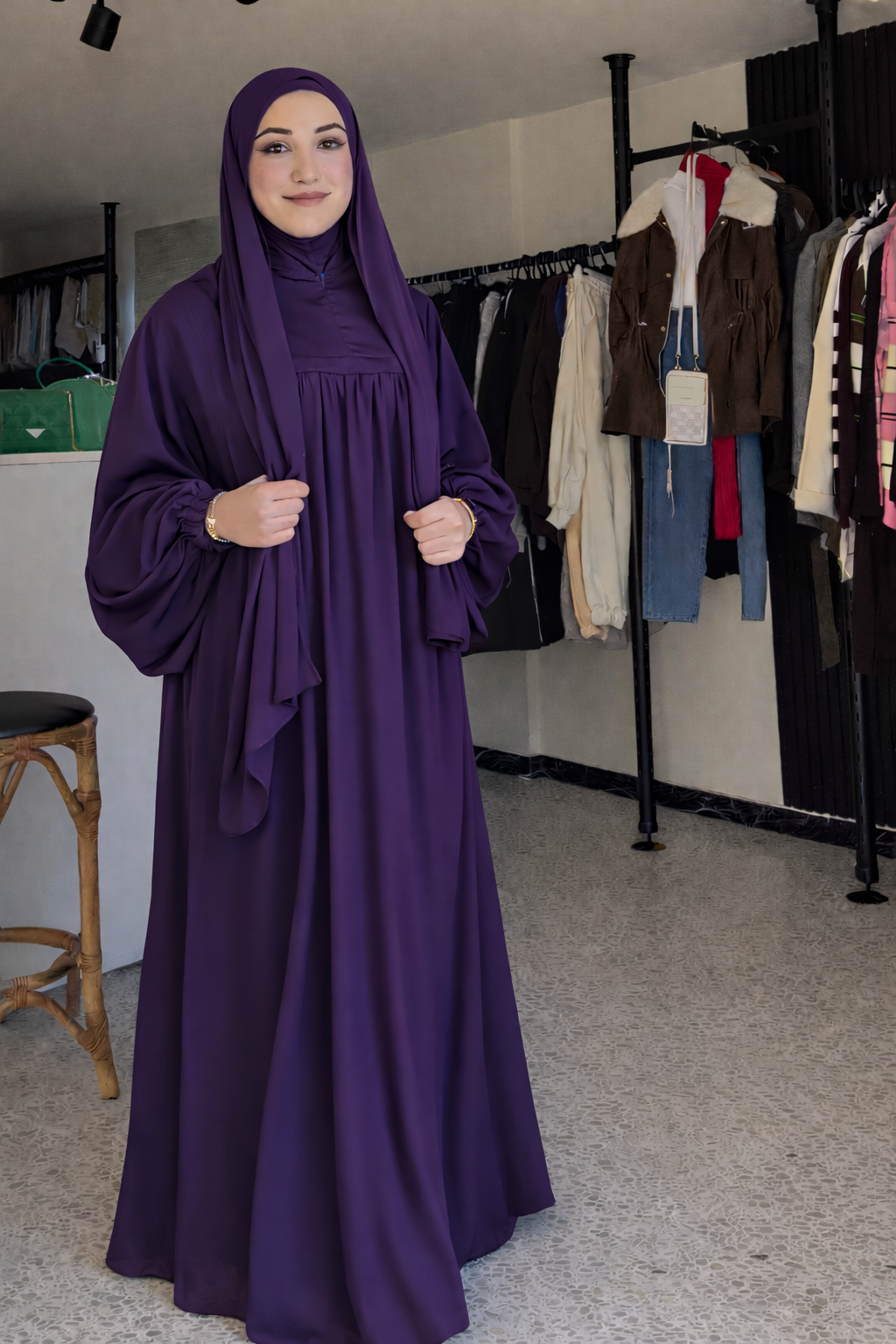 Premium Umrah & Hajj Abaya with Functional Pockets | Lightweight Modest Wear | Abaya Store