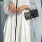 Premium Zip Front Co-Ord Set Abaya – Two Piece Butterfly Sleeve Modest Wear