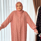Premium Floral Printed Prayer Dress with Attached Hijab