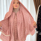 Premium Floral Printed Prayer Dress with Attached Hijab