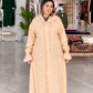 Premium Floral Printed Prayer Abaya with Attached Hijab
