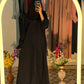 Elegant Pleated Abaya - Black