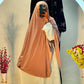 Premium Jersey Hijab Rosewood Shade