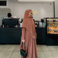 Elegant Brown Abaya with Matching Khimar – Premium Modest Wear
