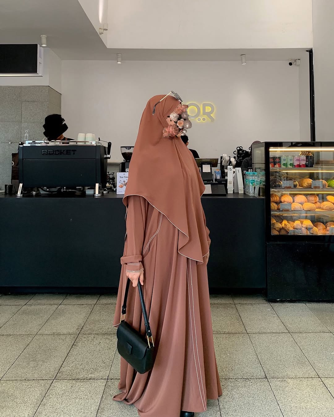 Elegant Brown Abaya with Matching Khimar – Premium Modest Wear