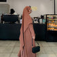 Elegant Brown Abaya with Matching Khimar – Premium Modest Wear