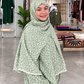 Premium Floral Printed Prayer Abaya with Attached Hijab