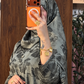 Premium Grey Floral Printed Shrug Set with Matching Pants & Hijab